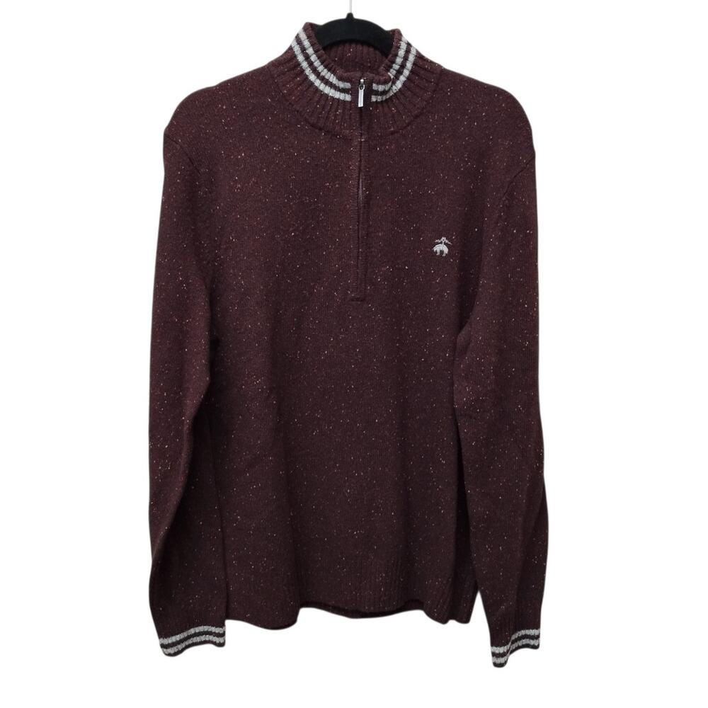 NWT Brooks Brothers Lambswool Donegal Pullover Sweater Large Speckled Preppy